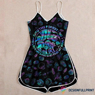 Mushroom Romper Rompers For Women LH Gift For Hippie
