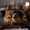 Rottweiler In Love Sleeping Bedding Set CH Gifts For Dog Lovers