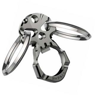 Skull Car Keychain with Dual Rings