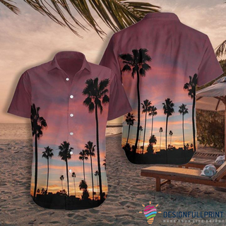 Tropical Beach Sunset Hawaii Shirt Hawaii Shirt CM Gifts For Dog Lovers