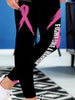 Pink Melanin Fight Like A Warrior™ Breast Cancer Awareness Premium Leggings