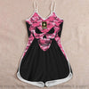Skull Gift Gift For Army Pink Army Skull Romper For Women LN