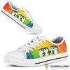 Rainbow Penguin Shoes Penguin Sneakers LH Original Penguin Shoes Penguin Shoes Mens Animal Print Shoes