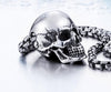 Stainless Steel Punk Skull Biker Necklace