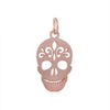 Stainless Steel Polished Hollow Skull Head Charm