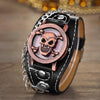 Skull Leather Military Watch - designfullprint