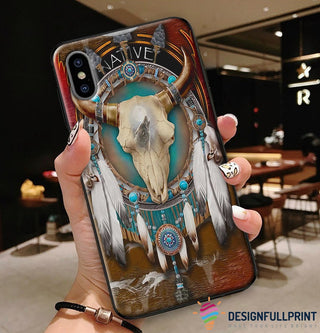 Skull Gift Gift For Native American Native Skull Print Phone Case LN