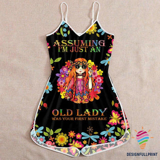 Gift For Hippie Assuming I Am Just An Old Lady Rompers For Women LN