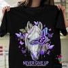 Gift For Horse Lover Horse Fibromyalgia Awareness Unisex T Shirt HG