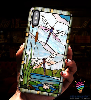 Gift For Dragonfly Lover Lotus Dragonfly Phone Case LN