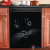 Black Cat Kitchen Decor Dishwasher Cover HG