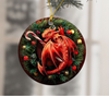 Gift For Dragon Lover Love Dragon Christmas Ornament LH