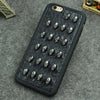 Cool Stud Skull Rivet Leather Case For iPhones