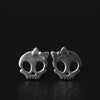 Bow Skull Stud Earrings
