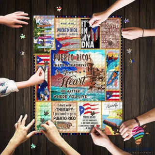 My Heart Is In Puerto Rico Puzzle Jigsaw Puzzle LN