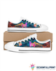 Gift For Butterfly Lover Butterfly Color Paint LowTop Canvas Shoes NHD