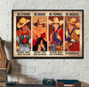 Brave Strong Badass Cowgirls Girl Strong Will Positive Words Poster PA