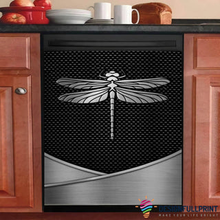 Gift For Dragonfly Lover Mental Dragonfly Decor Dishwasher Cover HG