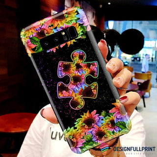 Autism Sunflowers Hope Print Phone Case LN Autism Gift