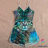 Blue Cat Rompers For Women LN Gifts For Cat Lovers