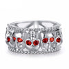 Luxury Vintage Zircon Skull Women's Wedding Ring
