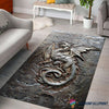 Gift For Dragon Lover Dragon Legend Rectangular Rug LN