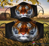 Tiger Abstract Art 3D Face Mask NH Cloth Mask