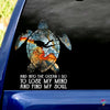 Gift For Turtle Lover Into The Ocean Turtle Car Sticker NHD