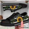 Sunflower America Flag LowTop Canvas Shoes NHD