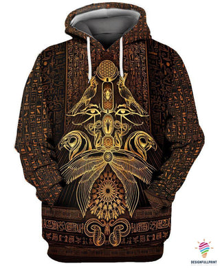 Gift For Egyptian Egypt Symbol The God Face All Over Print Hoodie NHD Egyptian God
