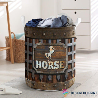 Gift For Horse Lover Horse Brave Laundry Basket LN