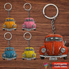 Gift For Hippie Personalized Multicolor Hippie Car Key Chain HG
