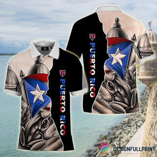 Puerto Rico Coqui Frog Polo Shirt NHD