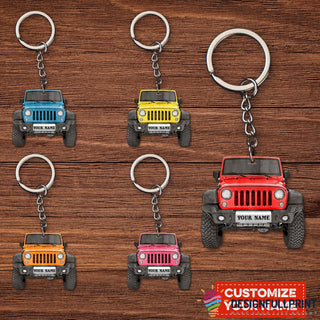 Personalized Multicolor Car Keychain HG