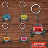 Personalized Multicolor Car Keychain HG