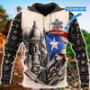 Puerto Rico Proud US Unisex Hoodie LN Puerto Rico Hoodie