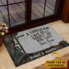An Linemen and The Light Of His Life Live Here Personalized Doormat HG
