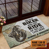 An Old Biker And The Ride Of His Life Live Here Doormat HG
