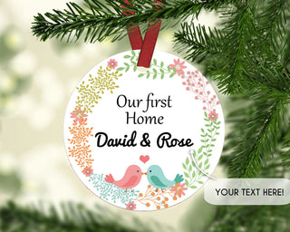 Personalized Ceramic Circle Ornament 9 - designfullprint