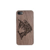 Wood Phone Case for Universal Models -Wolf Face Mandala 007 - designfullprint