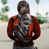 3D Skull Knight Unisex Zip Up Hoodie 012 - designfullprint