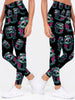 Skull Art Leggings 11 - designfullprint