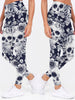 Skull Art 3D Leggings 01 - designfullprint