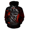 3D Skull Knight Unisex Zip Up Hoodie 012 - designfullprint