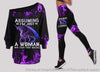Gift For Dragon Lover Dragon Assuming Im Just A Women Was Your First Mistake Off Shoulder Long Sleeves Top and Leggings Set HG