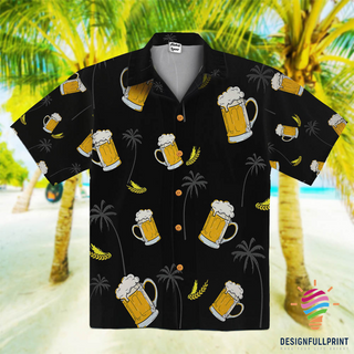 Tropical Beer Hawaii Button Shirt CM