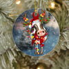 Cow Christmas Ornament LH