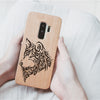 Wood Phone Case for Universal Models -Wolf Face Mandala 007 - designfullprint