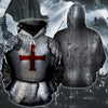 3D Knight Amor Printed Hoodie 010 - designfullprint