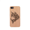 Wood Phone Case for Universal Models -Wolf Face Mandala 007 - designfullprint